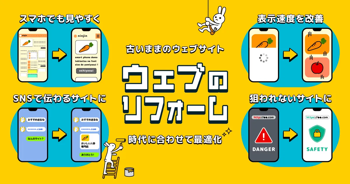 ウェブのリフォーム